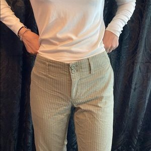 Low rise striped pants